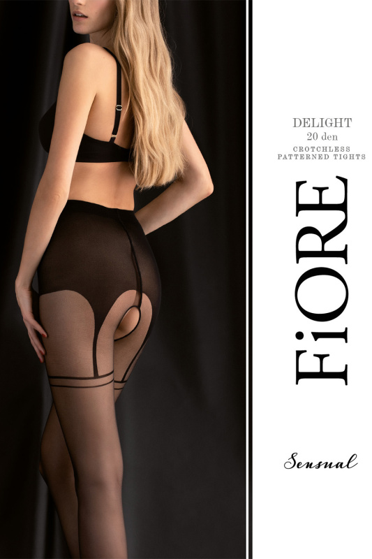 Punčochy Fiore Delight 20 DEN O5037 Barva: Černá, Velikost: 5-XL