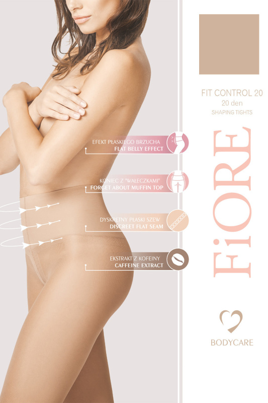 Silonkové punčocháče Fiore Fit Control 20 den M5204 Barva: Béžová, Velikost: 3-M