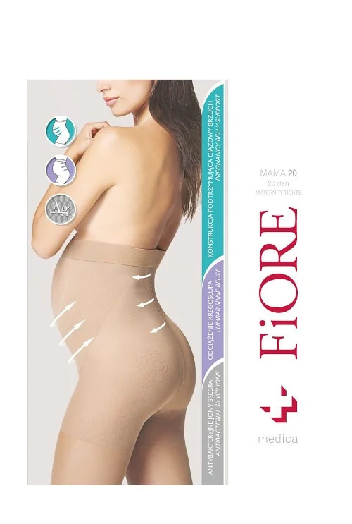 Silonkové punčocháče Fiore Mama 20 den M5208 Barva: Béžová, Velikost: 4-L