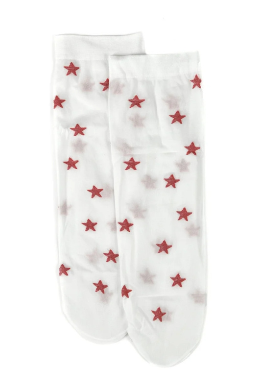 Dámské ponožky CHRISTMAS CHILL - 40 DEN OFF-WHITE UNI