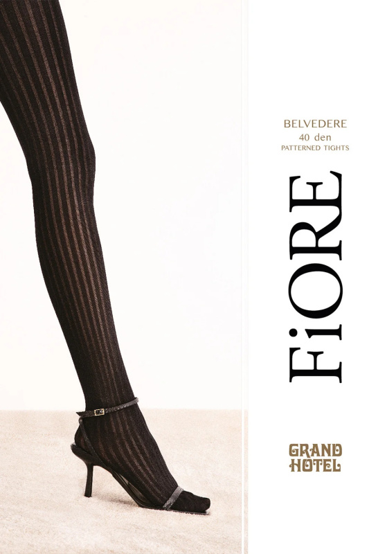 Silonkové punčocháče Fiore Belvedere 40 DEN G6101 Barva: Černá, Velikost: 3-M