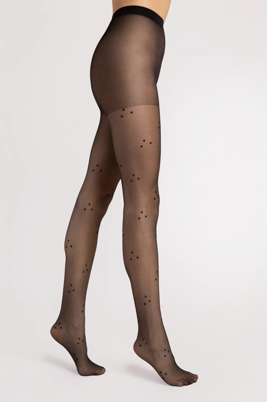 Silonkové punčocháče Fiore Charlene 15 DEN G6103 Barva: Černá, Velikost: 5-XL