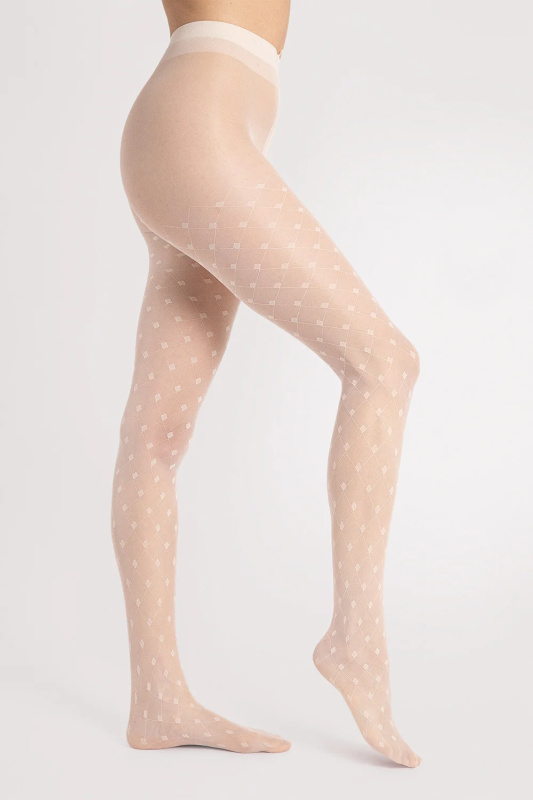 Silonkové punčocháče Fiore Hailey 15 DEN G6104 Barva: Smetanová, Velikost: 4-L
