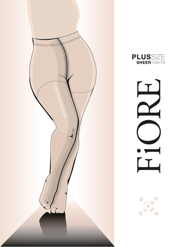 Silonkové punčocháče Fiore Plus Size 20 DEN C5120 Barva: Béžová, Velikost: 5-XL