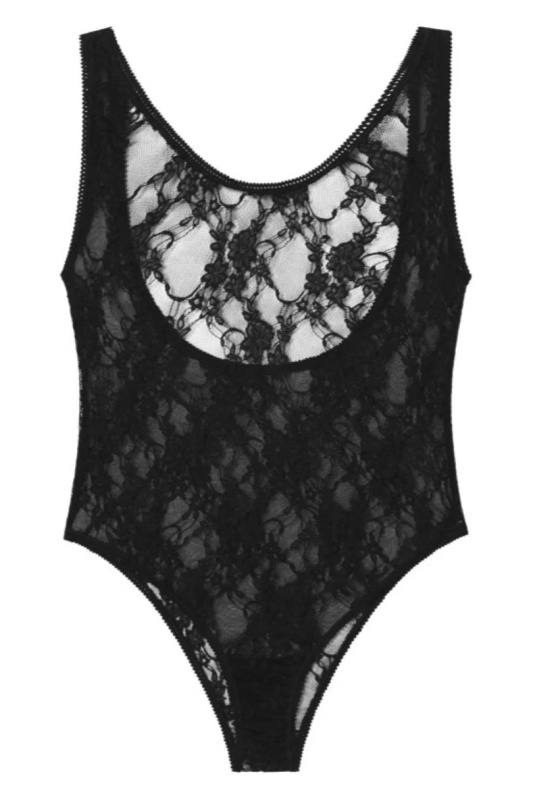 EMMA - KRAJKOVÉ BODY SE ŠIROKÝMI RAMÍNKY bílá L/XL