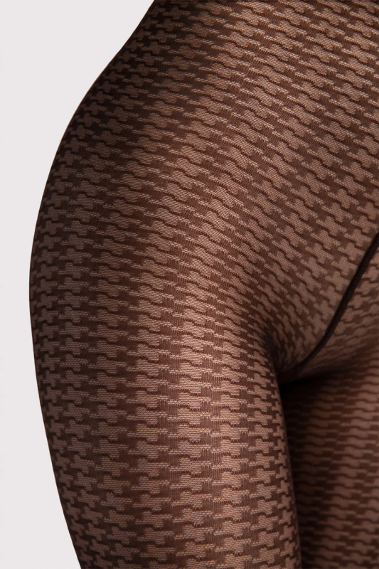 Silonkové punčocháče Fiore Ufficio 30 DEN G6117 Barva: Hnědá, Velikost: 5-XL