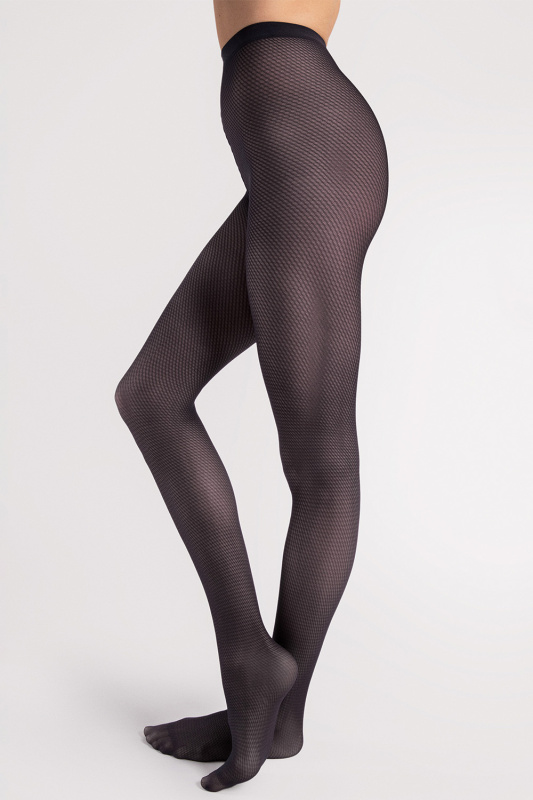 Silonkové punčocháče Fiore Raffina 30 DEN G6115 Barva: Modrá - tmavě, Velikost: 5-XL