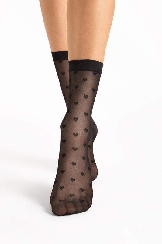 Silonkové ponožky Fiore Elia 20 DEN G1197 Barva: Černá, Velikost: UNI