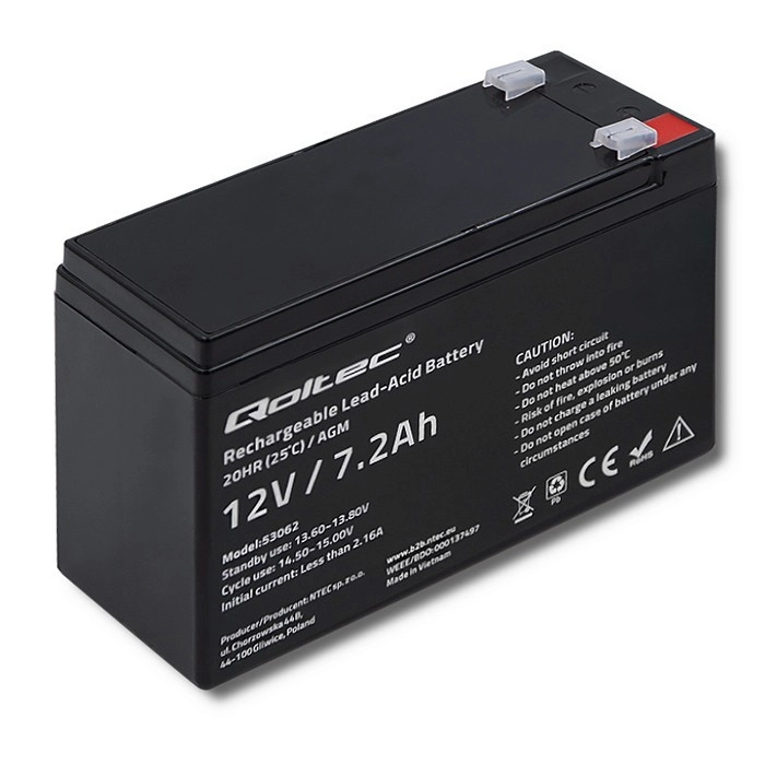 Qoltec 12V 7,2Ah