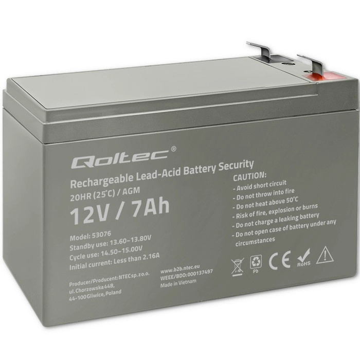 Qoltec 12V 7Ah