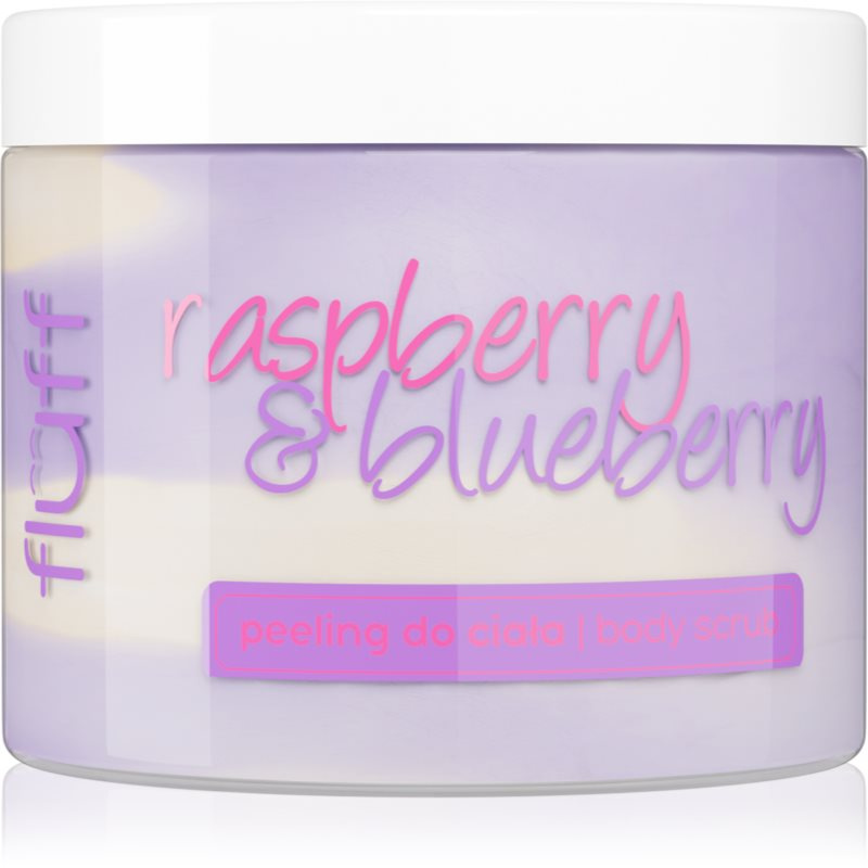 Fluff Blueberry & Raspberry tělový peeling 160 ml