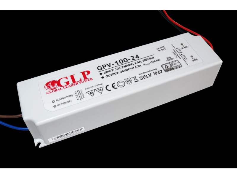 GLP GPV, 100W LED zdroj GPV-100-24, 4,2A, 24V