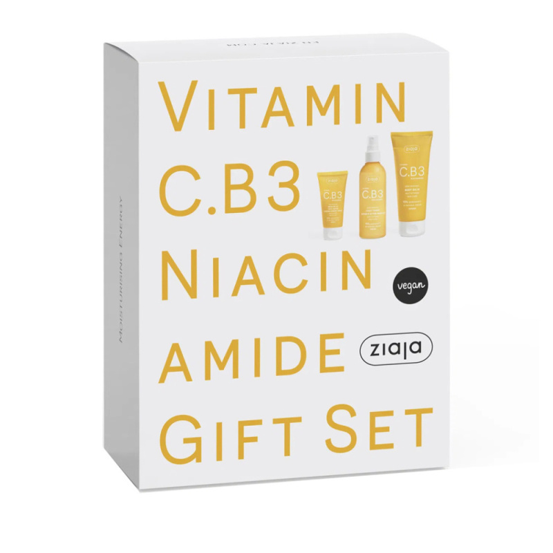 Ziaja Vitamin C.B3 Niacinamide dárková sada na obličej a tělo