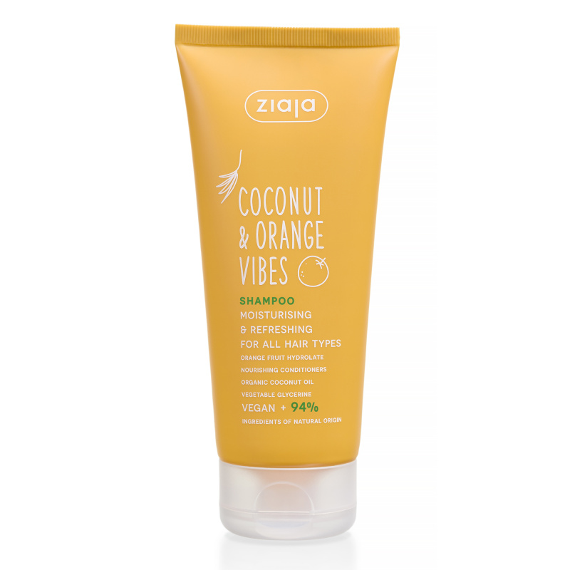 Ziaja Coconut & Orange Vibes hydratační šampon pro všechny typy vlasů 200 ml