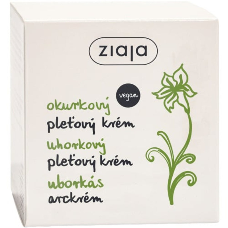 Ziaja Cucumber hydratační a zklidňující krém s vitamínem A a E 50 ml