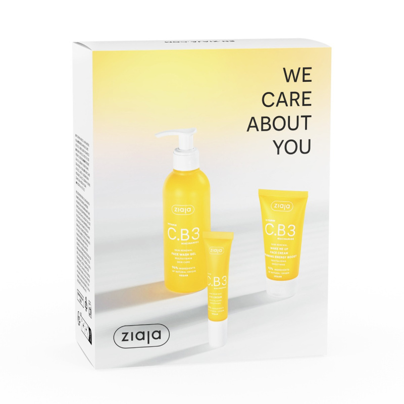 Ziaja Vitamin C.B3 Niacinamide Set dárková sada pro rozjasnění pleti
