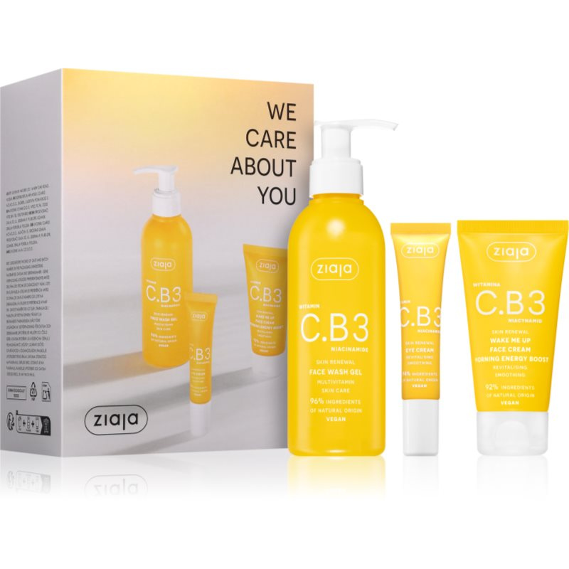 Ziaja Vitamin C.B3 Niacinamide Set dárková sada pro rozjasnění pleti