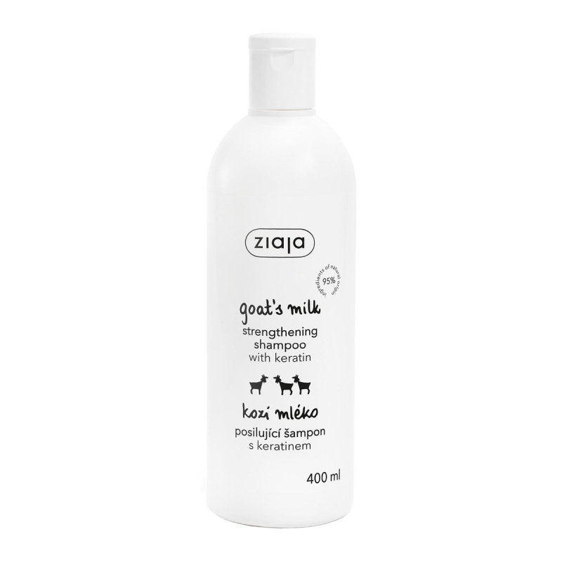 Ziaja Goat's Milk posilující šampon pro suché a poškozené vlasy 400 ml