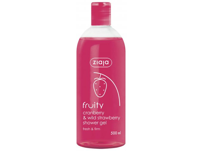 Ziaja Fruity Cranberry & Wild Strawberry hydratační sprchový gel 500 ml