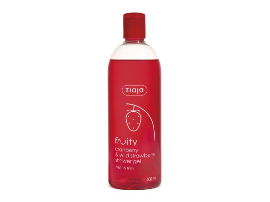 Ziaja Fruity Cranberry & Wild Strawberry hydratační sprchový gel 500 ml