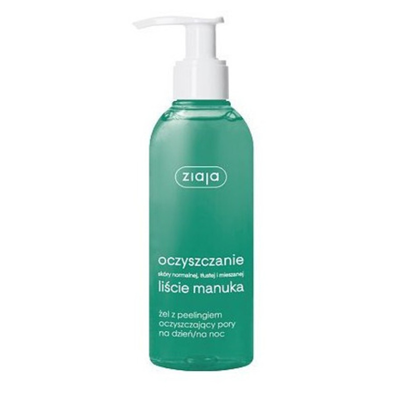 Ziaja Manuka Tree Purifying peelingový čisticí gel pro stažení pórů 200 ml