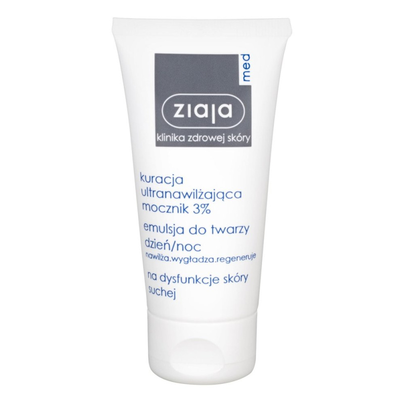 Ziaja Med Ultra-Moisturizing with Urea regenerační a hydratační krém s vyhlazujícím efektem (3% Urea) 50 ml