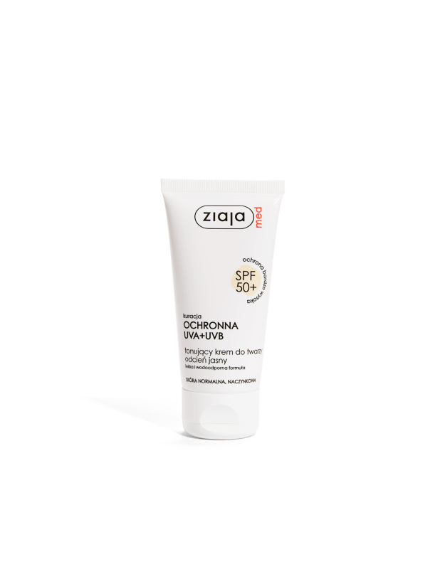 ZIAJA Med Tónovací krém SPF 50+ Světlý 50 ml