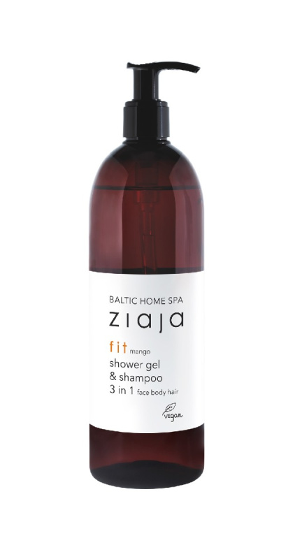 Ziaja Baltic Home Spa Fit Mango sprchový gel na obličej, tělo a vlasy 500 ml