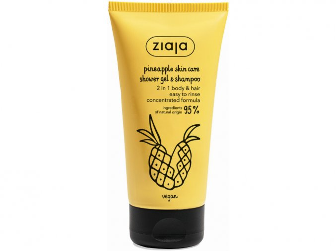 Ziaja Ananas Sprchový gel & šampon 2v1 energizující 160 ml