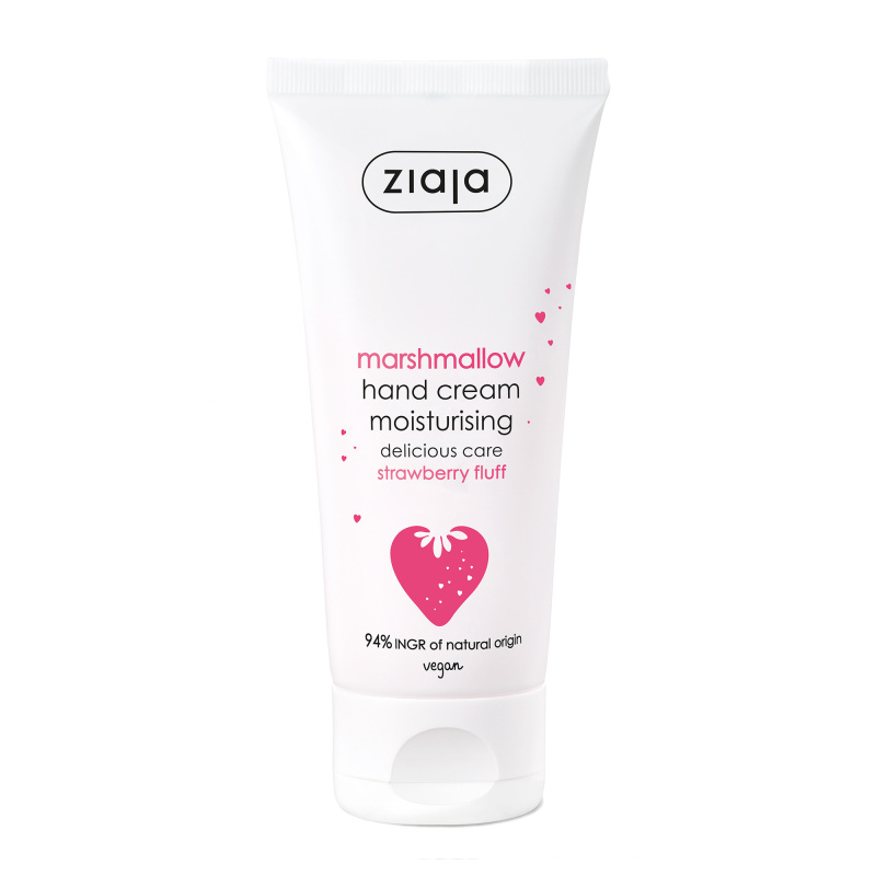 Ziaja Marshmallow hydratační krém na ruce Strawberry Fluff 50 ml
