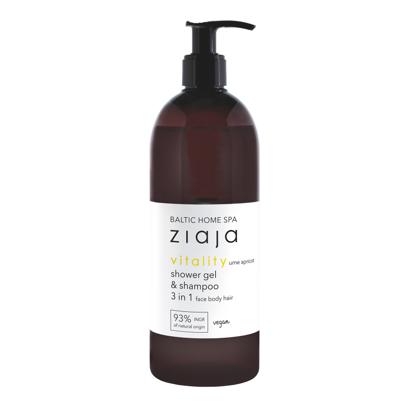 Ziaja Baltic Home Spa Vitality sprchový gel na obličej, tělo a vlasy 500 ml