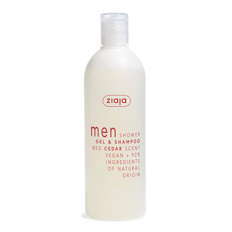 Ziaja Men šampon a sprchový gel 2 v 1 Red Cedar 400 ml