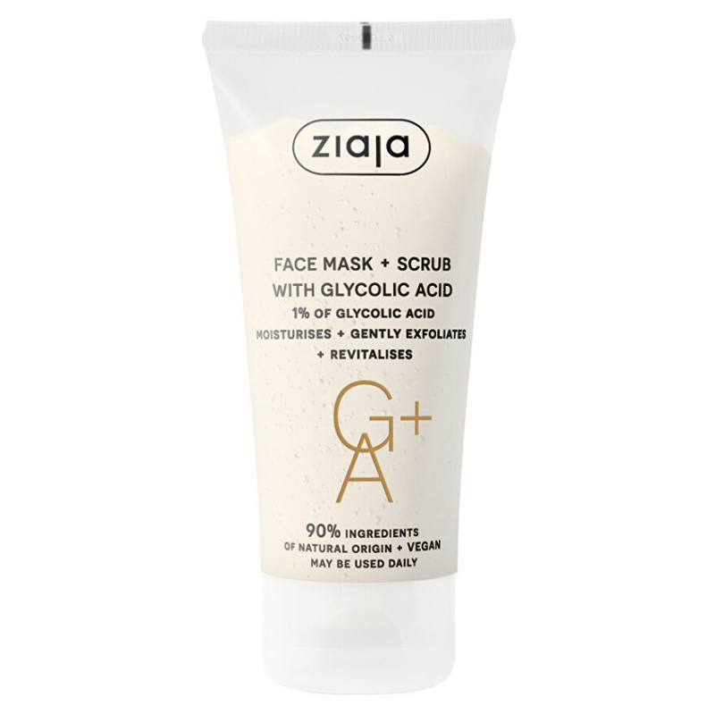 Ziaja Face Mask + Scrub with Glycolic Acid peelingová maska 55 ml
