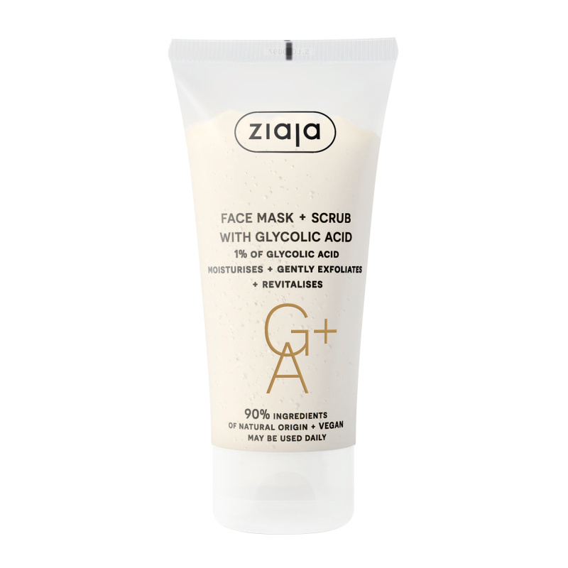 Ziaja Face Mask + Scrub with Glycolic Acid peelingová maska 55 ml