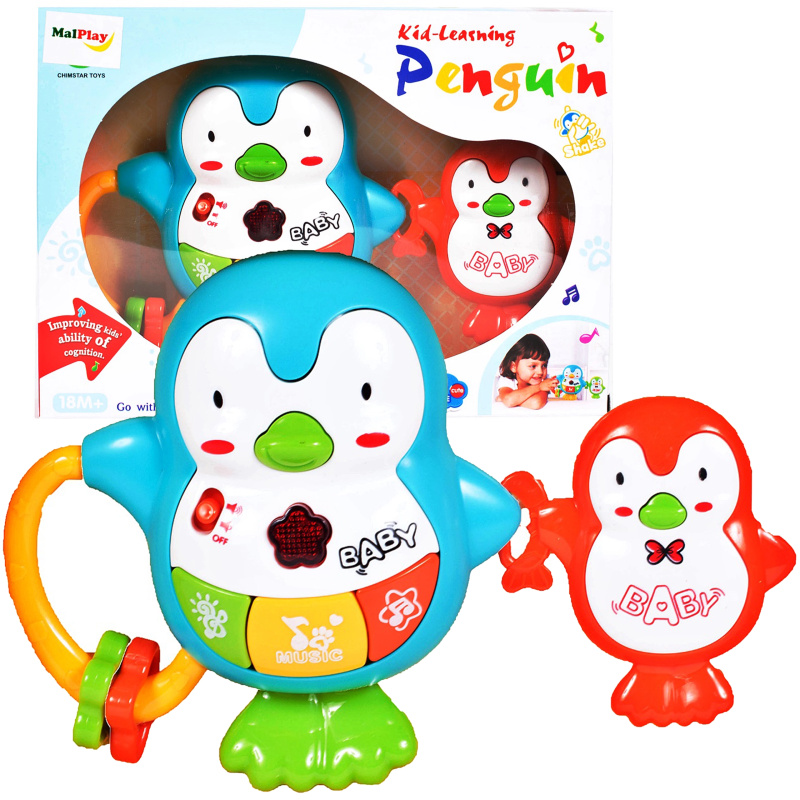 Hudební tučňák – chrastítko se světly a zvuky