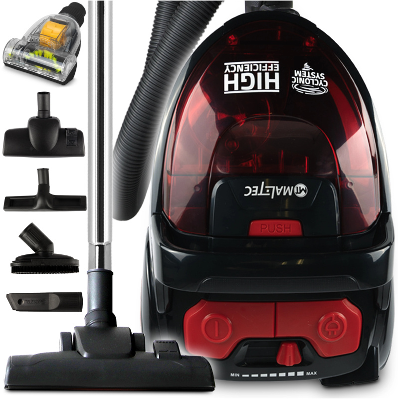 maltec turbo cyclone 12v1 bezsáčkový vysavač 800 w