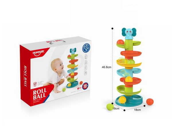 Věž se skluzavkou a míčky Sloník