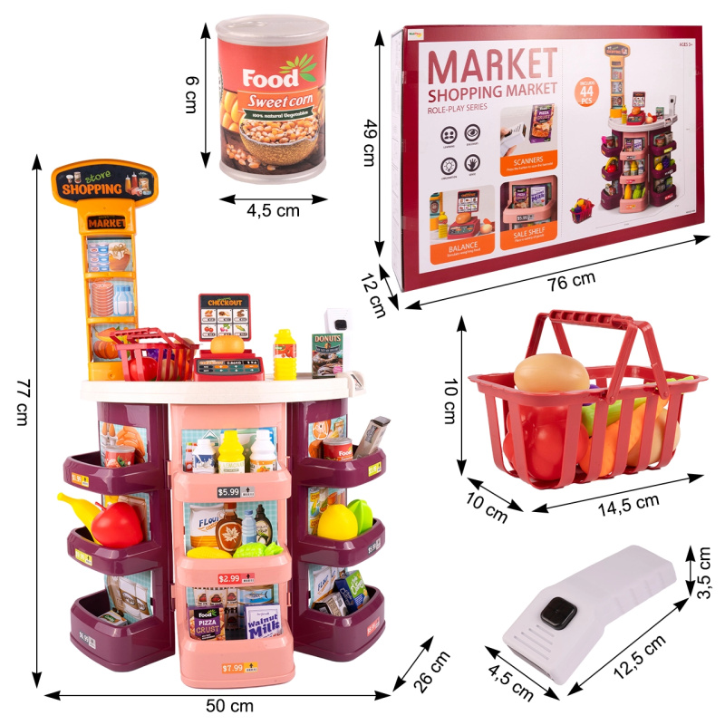 Supermarket s doplňky, 44 dílů