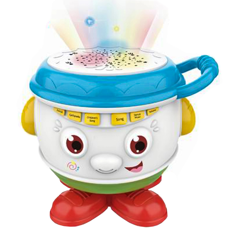 Hudební bubínek s projektorem