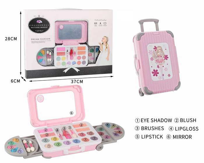 Sada na líčení v kufříku na kolečkách