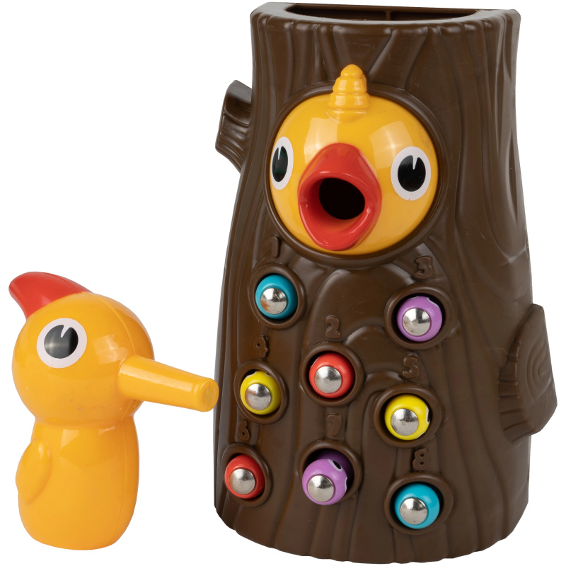 Magnetická zručnostní hra Datel a červíci