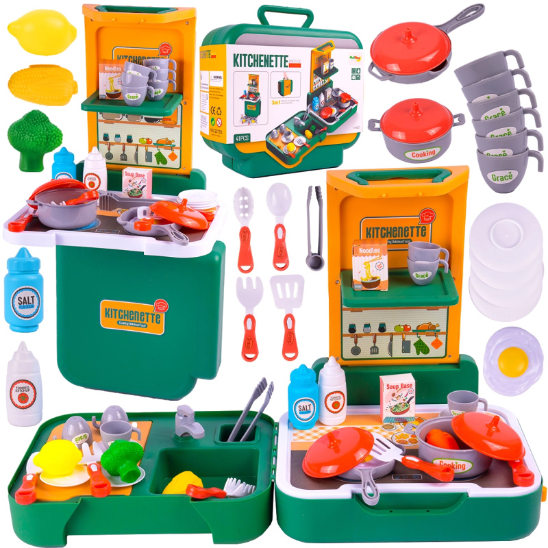 kufřík kuchyňka se dřezem pro děti