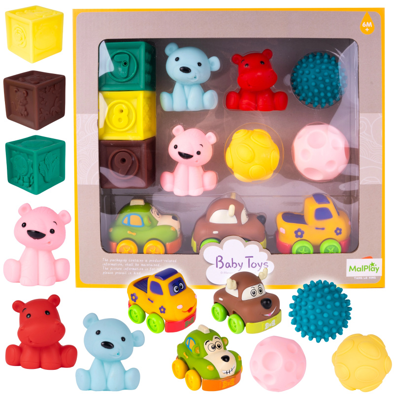 Senzorická sada hraček pro miminko Auta