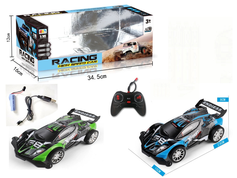 Kaskadérské auto 1:16 se světly a dálkovým ovládáním