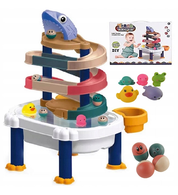 Zjeżdżalnia kuliček – stolní dráha pro děti