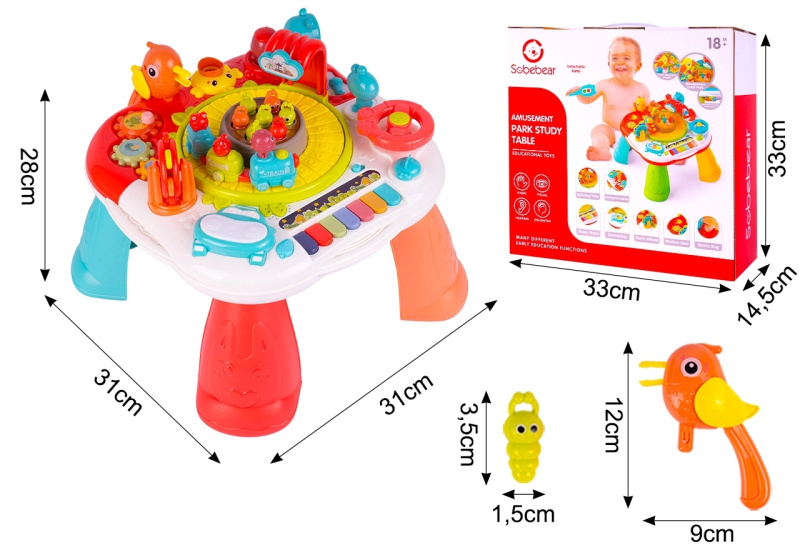 Edukační stolek vláček s aktivitami