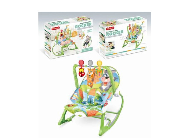 Lehátko s vibracemi zelené veverka