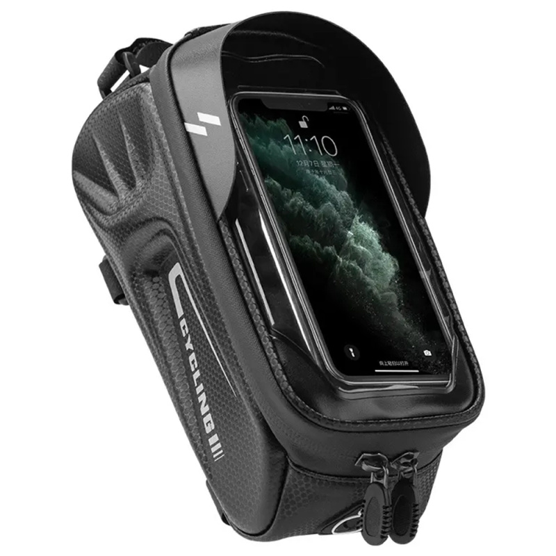 Vodotěsná rámová brašna na kolo MalTrack s držákem na telefon