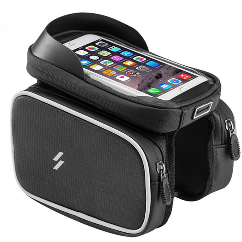 Voděodolná rámová cyklistická brašna MalTrack s držákem na telefon