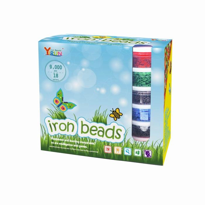 Zažehlovací korálky 9000 ks, sada 18 barev